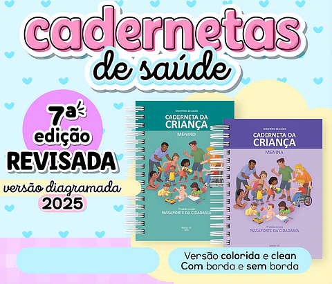 Arquivo Agenda Caderneta de Saúde 7 edição 2024 e 2025 Arquivo em Pdf