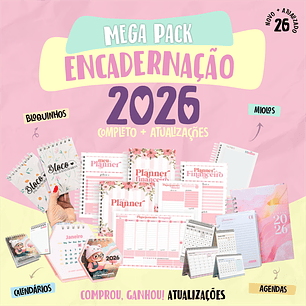 Mega Pack Encadernação 2026 Completo + Bônus Com Atualizações Inclusa