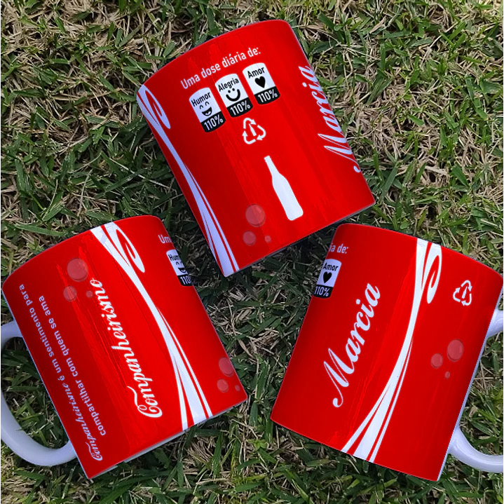 4 Artes para Caneca Coca Cola Arquivo Editável  1