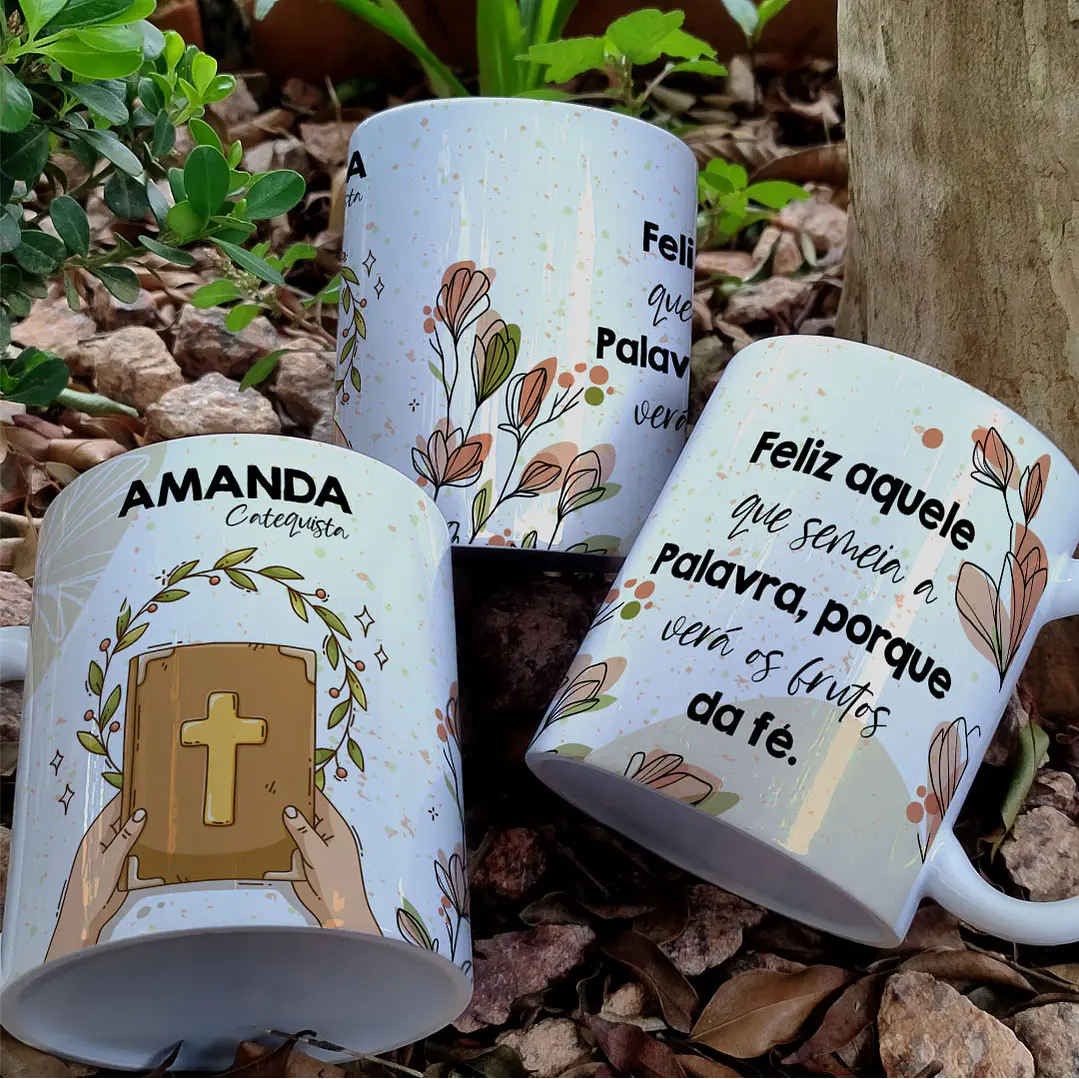 5 Artes para Caneca Catequese Arquivo Editável  5