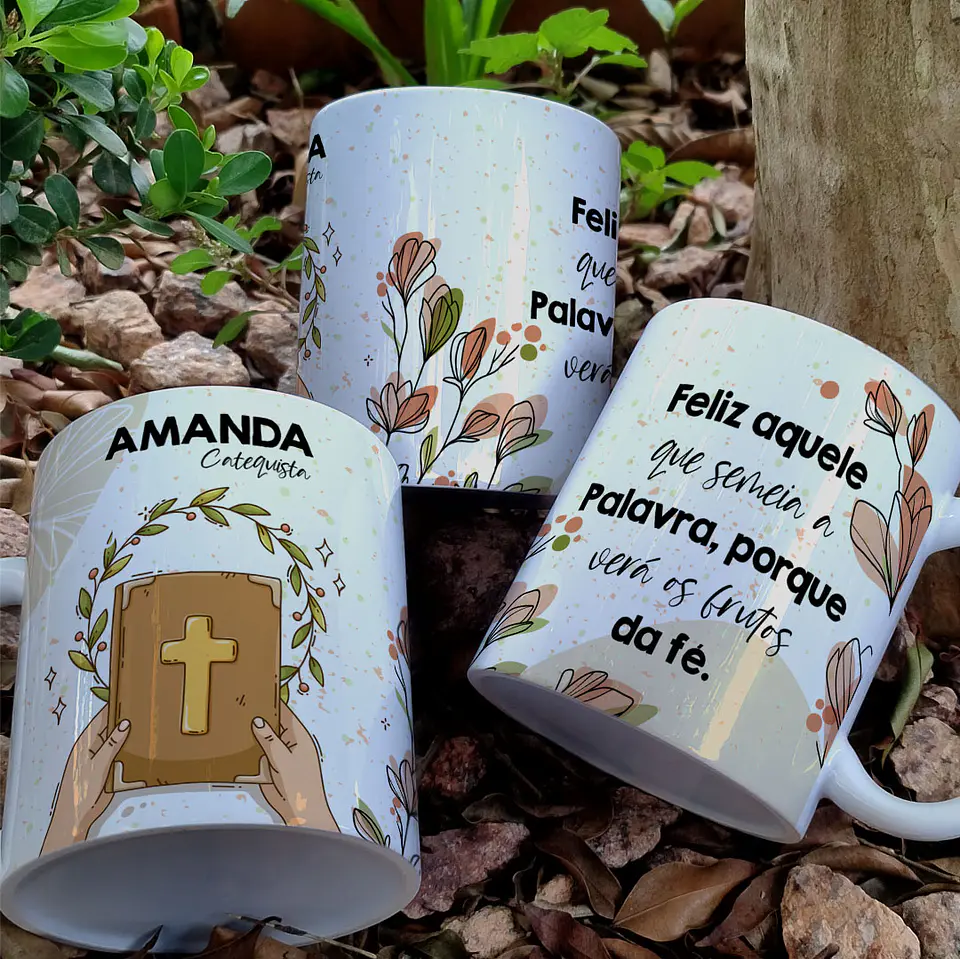 5 Artes para Caneca Catequese Arquivo Editável  5