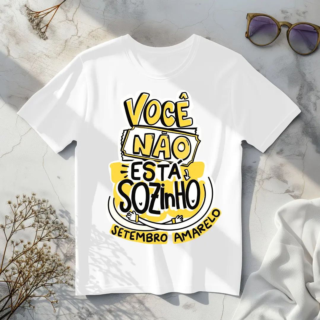 8 Artes para Camisa Setembro Amarelo Arquivo em Png  2