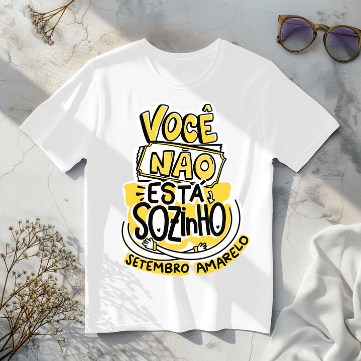 8 Artes para Camisa Setembro Amarelo Arquivo em Png  2
