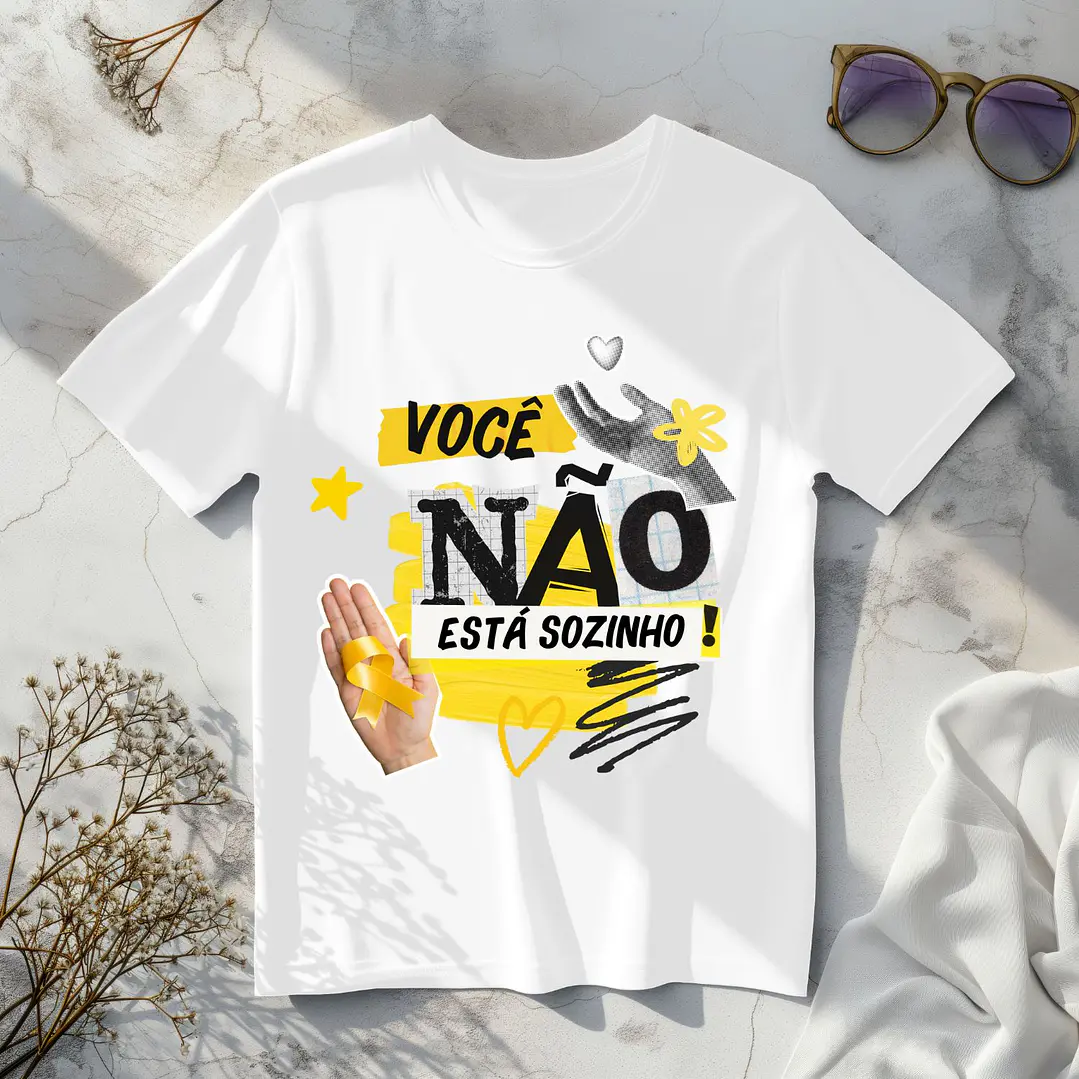 8 Artes para Camisa Setembro Amarelo Arquivo em Png  3