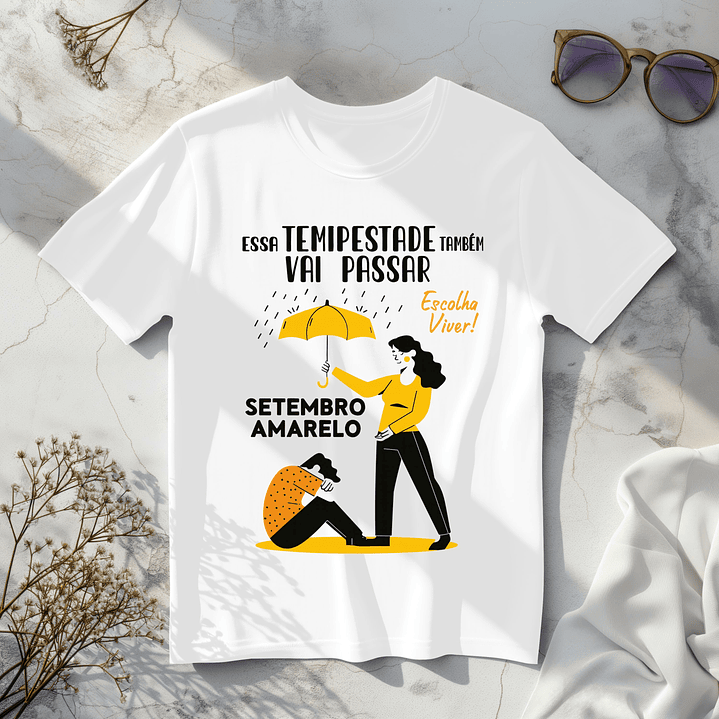8 Artes para Camisa Setembro Amarelo Arquivo em Png  8
