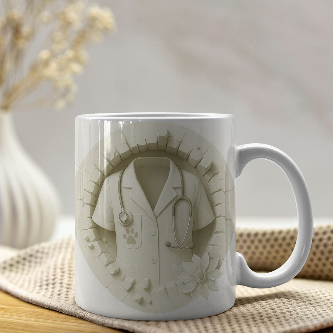 15 Artes para Caneca 3D Profissões Arquivo em Jpg 3