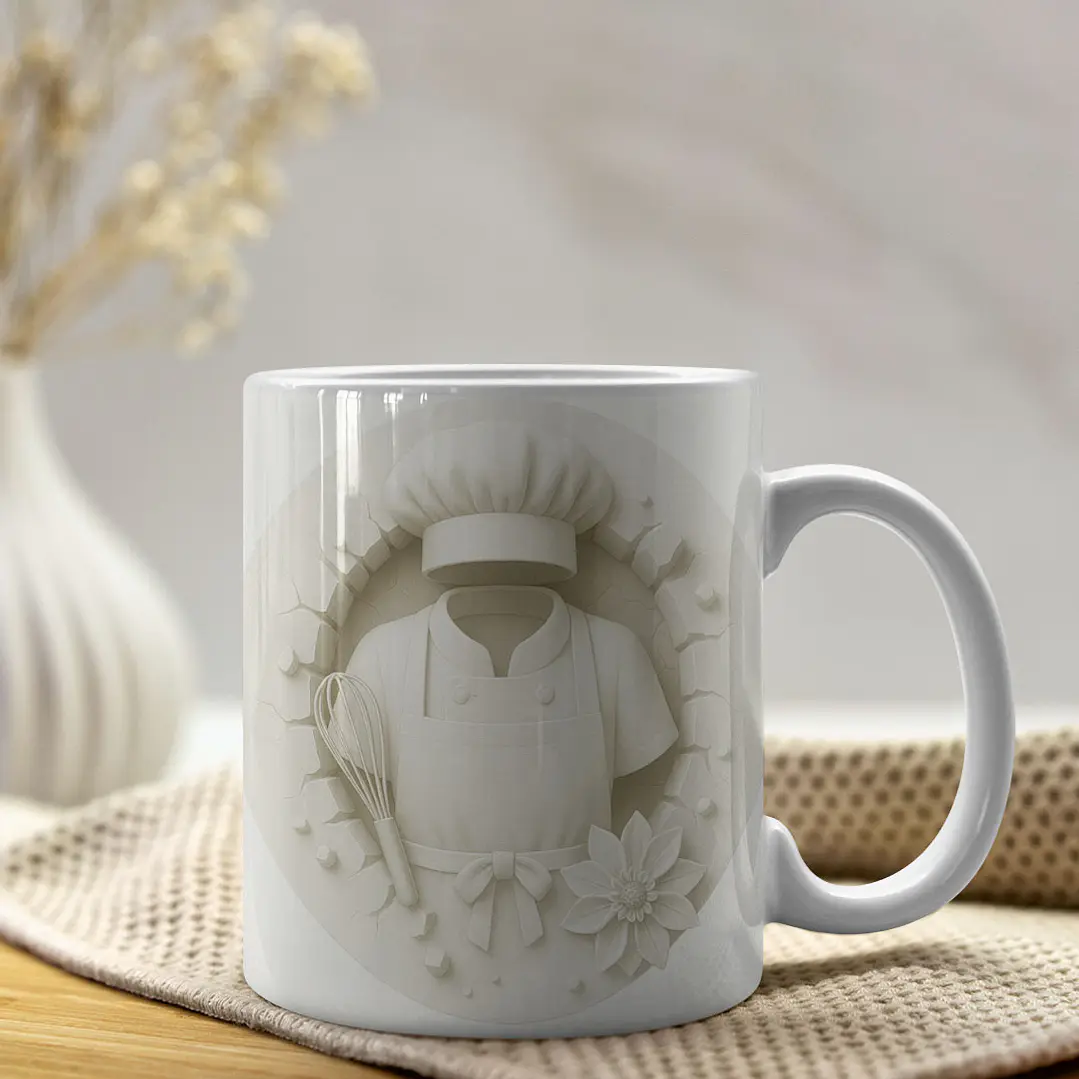 15 Artes para Caneca 3D Profissões Arquivo em Jpg 7