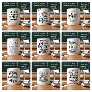 40 Artes para Caneca Dia Dos Professores Arquivo Editável