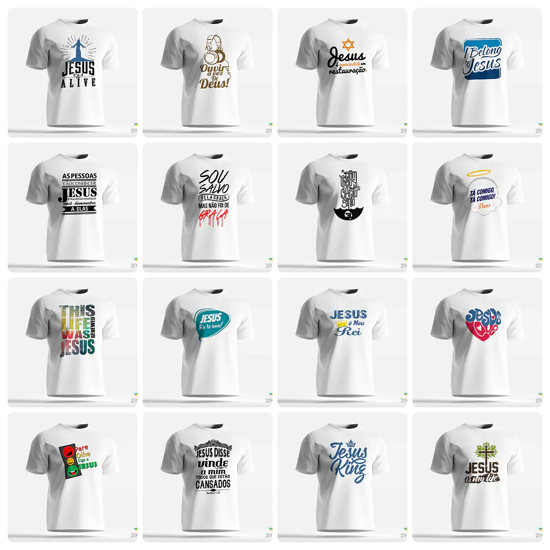 300 Artes para Camisa Gospel Frases Evangelicas Cristão Arquivo Editável  3