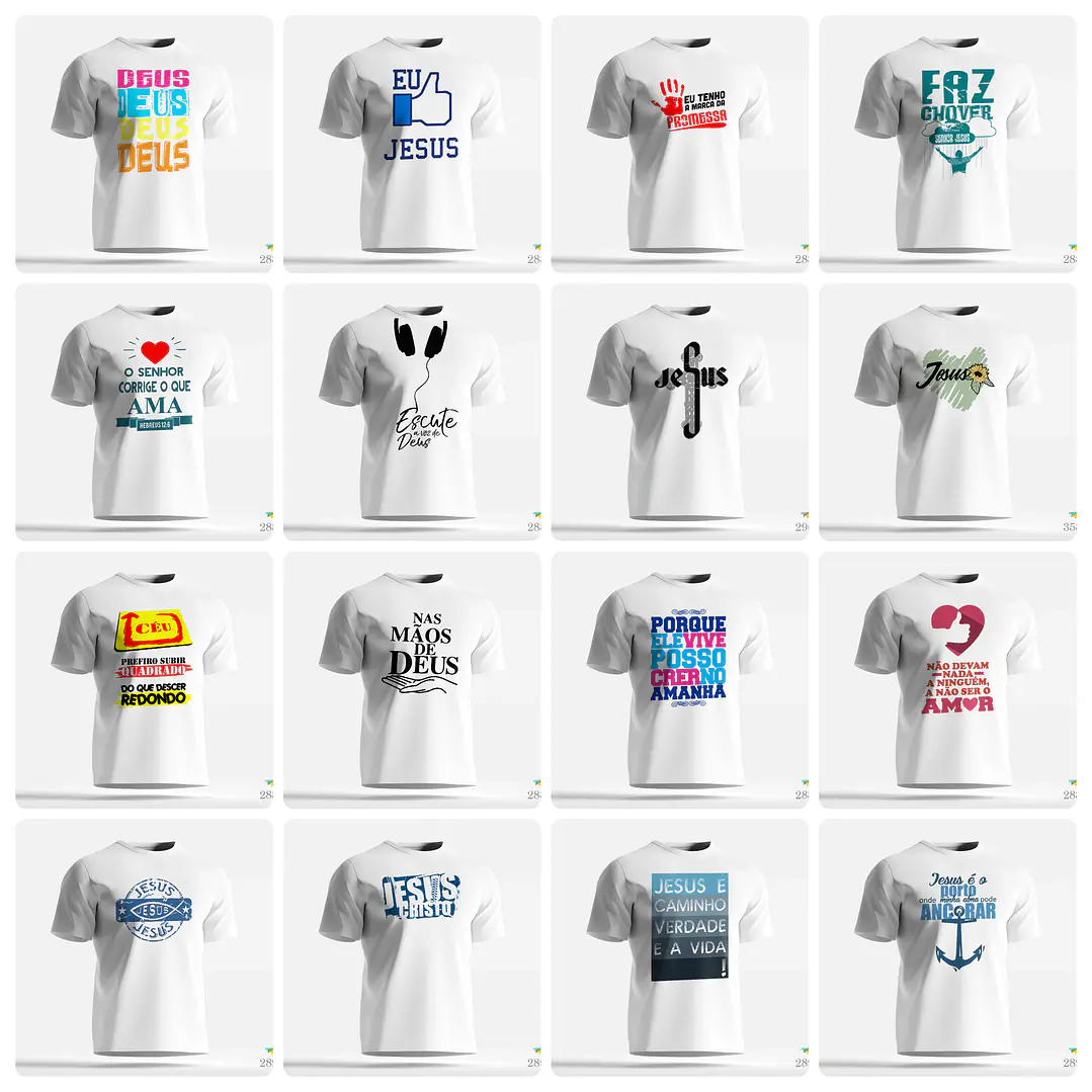 300 Artes para Camisa Gospel Frases Evangelicas Cristão Arquivo Editável  7