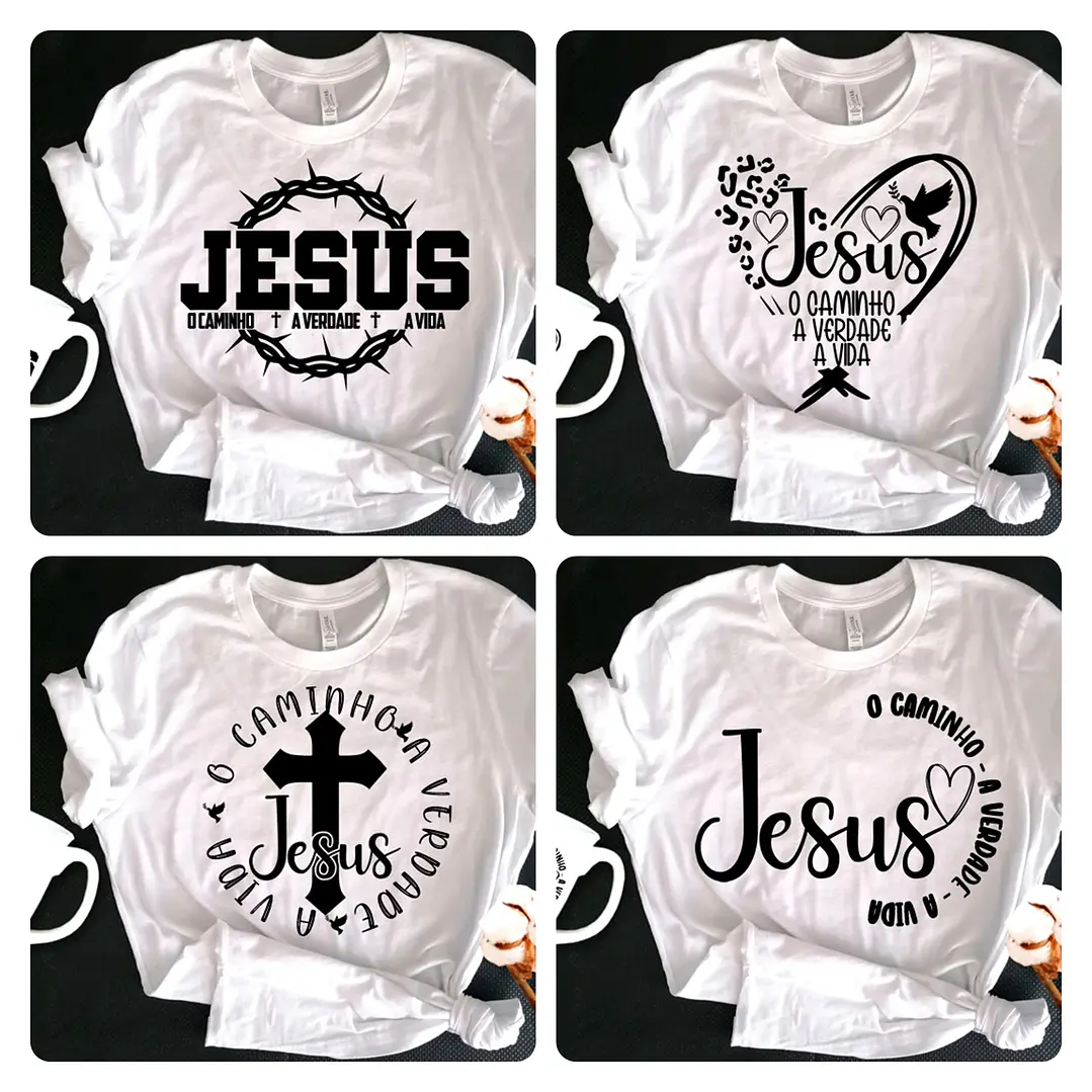 300 Artes para Camisa Gospel Frases Evangelicas Cristão Arquivo Editável  12