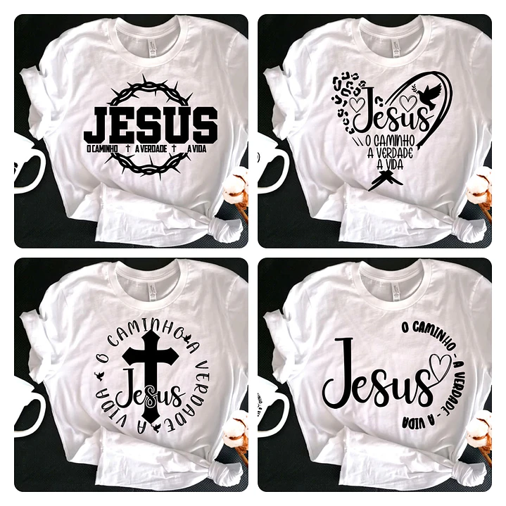 300 Artes para Camisa Gospel Frases Evangelicas Cristão Arquivo Editável  12