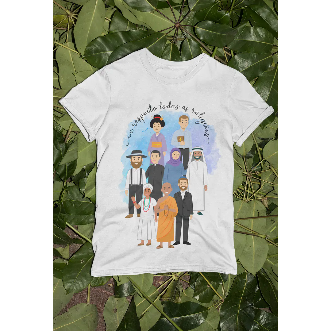 Arte para Camisa todas as Religiões Arquivo em Png 1
