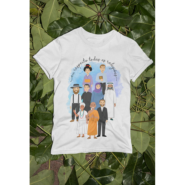 Arte para Camisa todas as Religiões Arquivo em Png 1