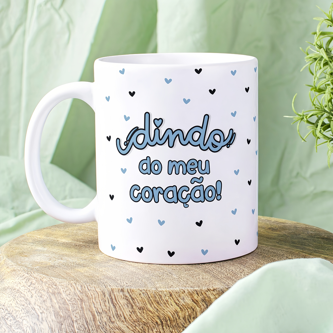 Arte Caneca Dinda do meu coração, Dindo do meu coração Arquivo em Png  1
