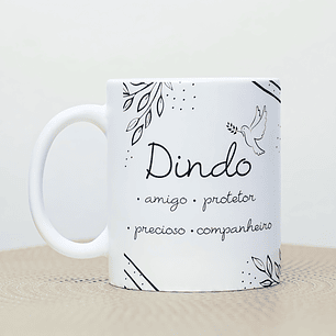 Arte Caneca Dindo Amigo, Precioso, Protetor, Companheiro  Arquivo em Png 