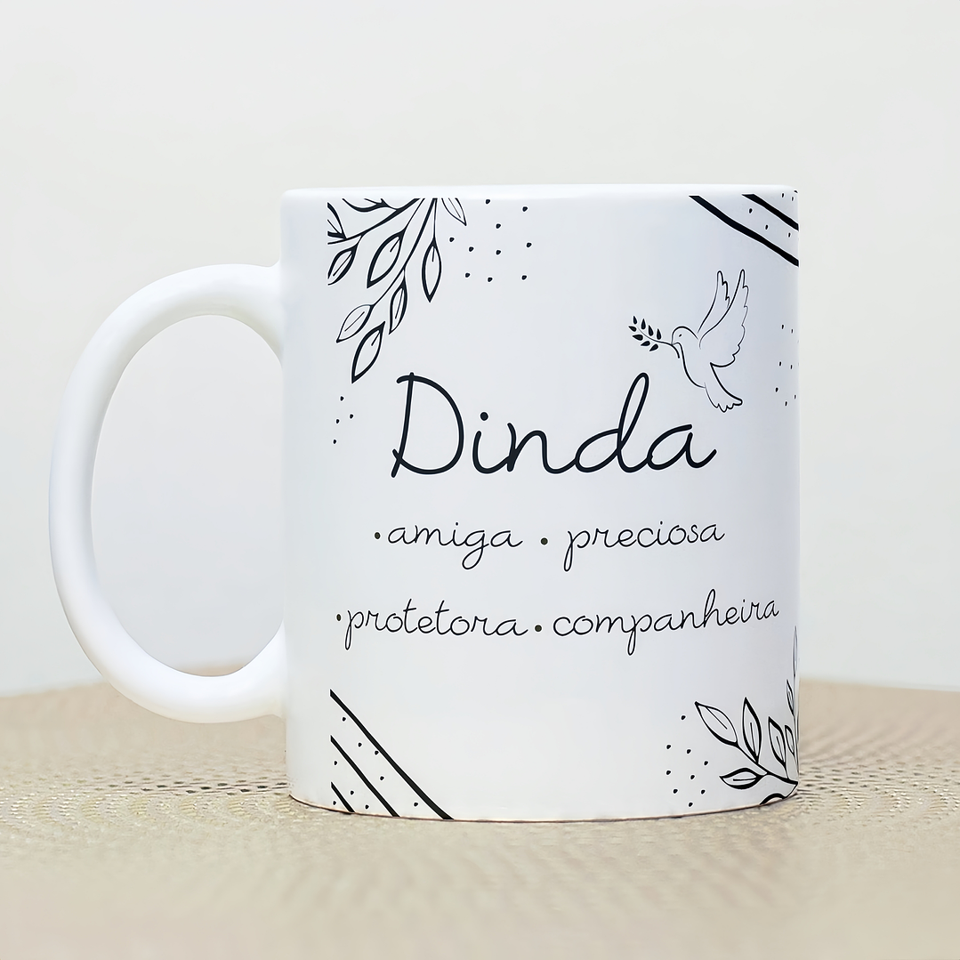 Arte Caneca Dindo Amigo, Precioso, Protetor, Companheiro  Arquivo em Png  2