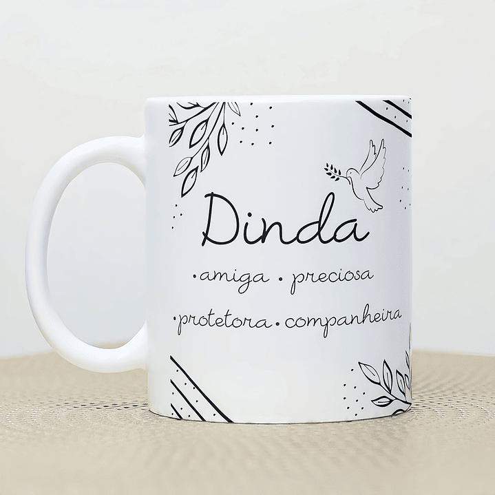 Arte Caneca Dindo Amigo, Precioso, Protetor, Companheiro  Arquivo em Png  2