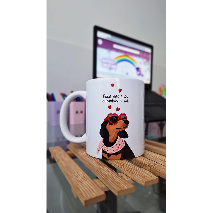 Arte Caneca Foca nas suas coisinhas e vai Arquivo em Png 1