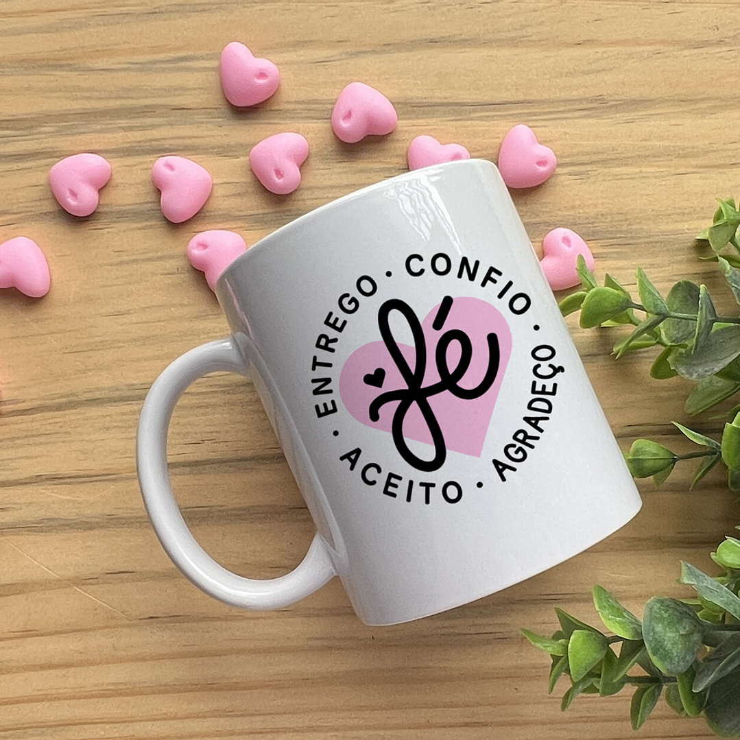 Arte Caneca e Camisa Frases Fé Arquivo em Png  1