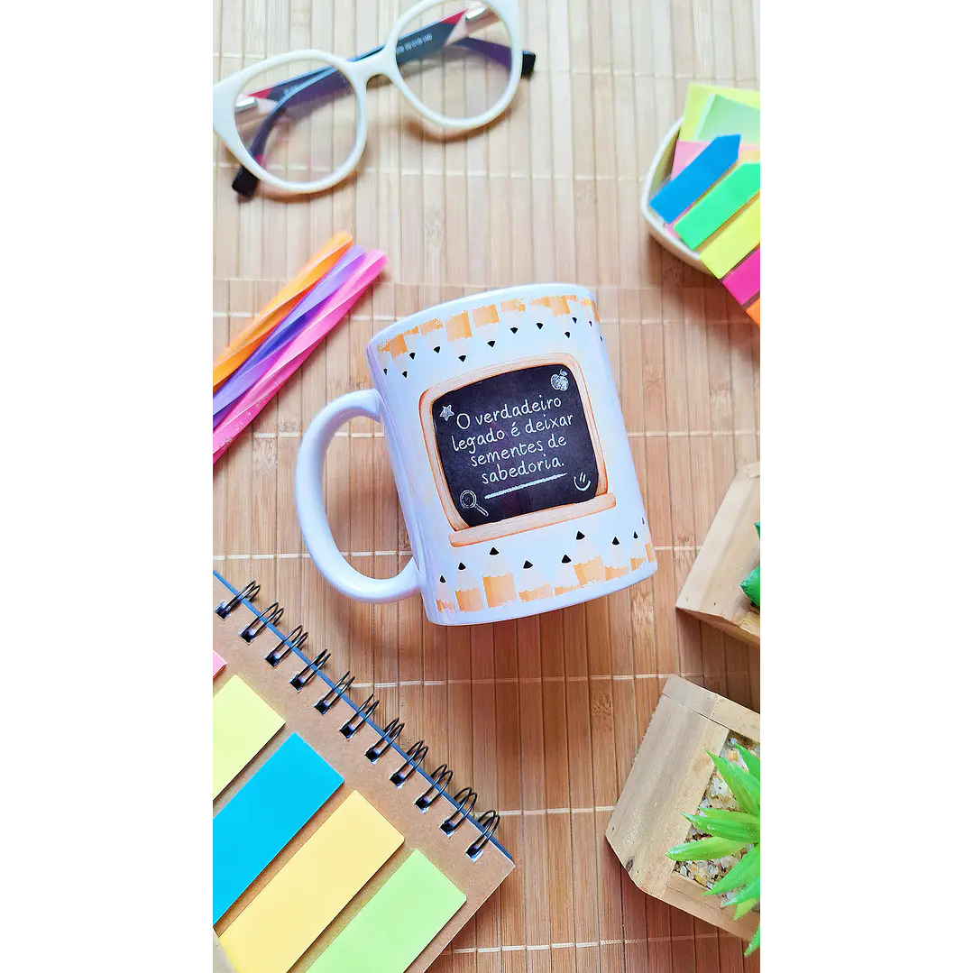 Arte Caneca O verdadeiro legado é deixar sementes de sabedoria Arquivo em Png  1