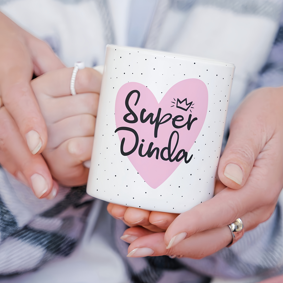 Arte Caneca Super Dindo, Super Dinda Arquivo em Png 1