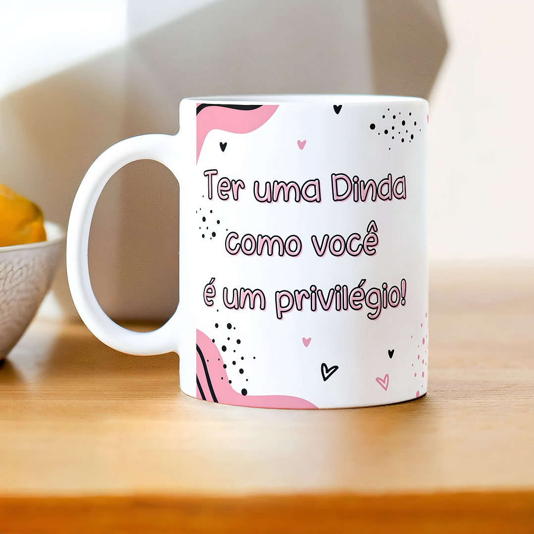 Arte Caneca Ter um Dindo como você é  um privilégio Ter um Dinda como você é um privilégio Arquivo em Png 3