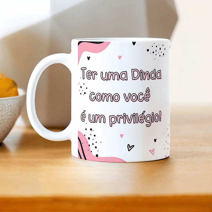 Arte Caneca Ter um Dindo como você é  um privilégio Ter um Dinda como você é um privilégio Arquivo em Png 3