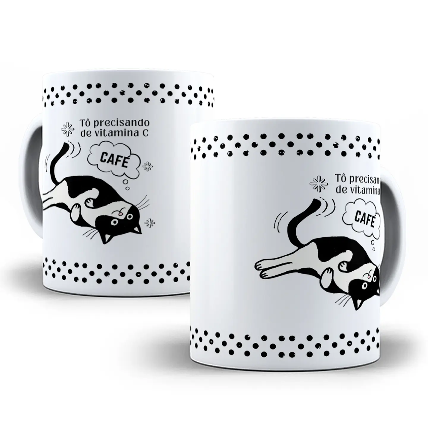 Arte Caneca Tô precisando de vitamina C, CAFÉ Arquivo em Png 1
