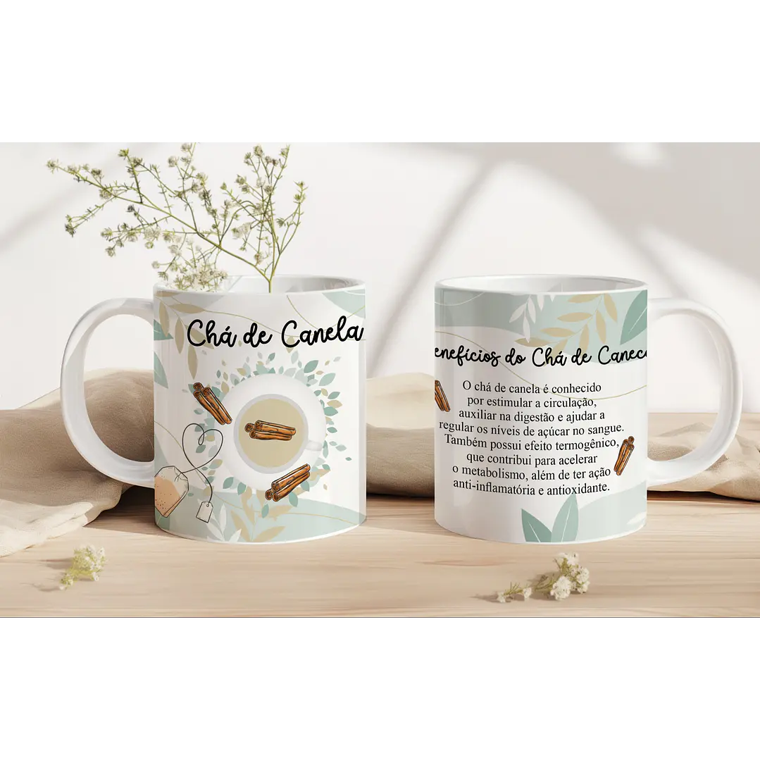 6 Artes para Caneca Chá de Ervas Arquivo em Jpg 4