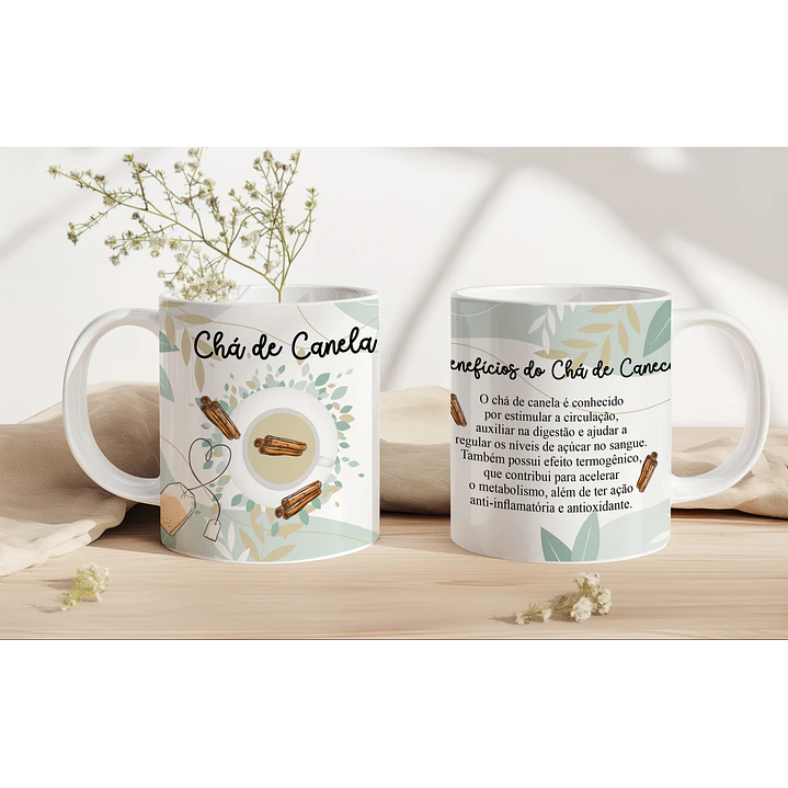 6 Artes para Caneca Chá de Ervas Arquivo em Jpg 4