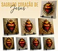 16 Artes para Caneca e Azulejo Sagrado Coração De Jesus em Jpg - thumbnail 2