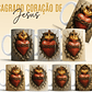 16 Artes para Caneca e Azulejo Sagrado Coração De Jesus em Jpg - Thumbnail 1