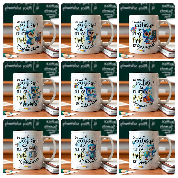 24 Artes para Caneca Dia dos Professores De Uso Exclusivo Arquivo Editável  4