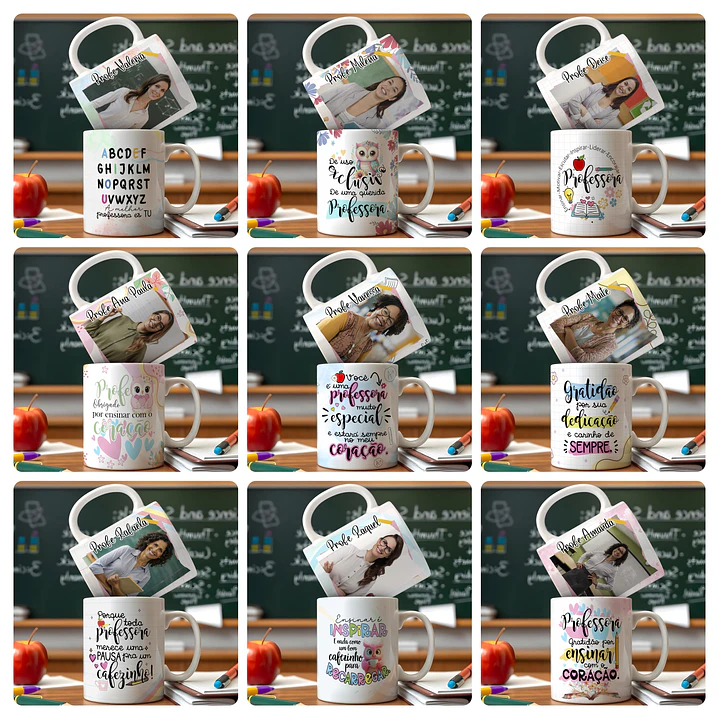 40 Artes para Caneca Dia Dos Professores Arquivo Editável 2