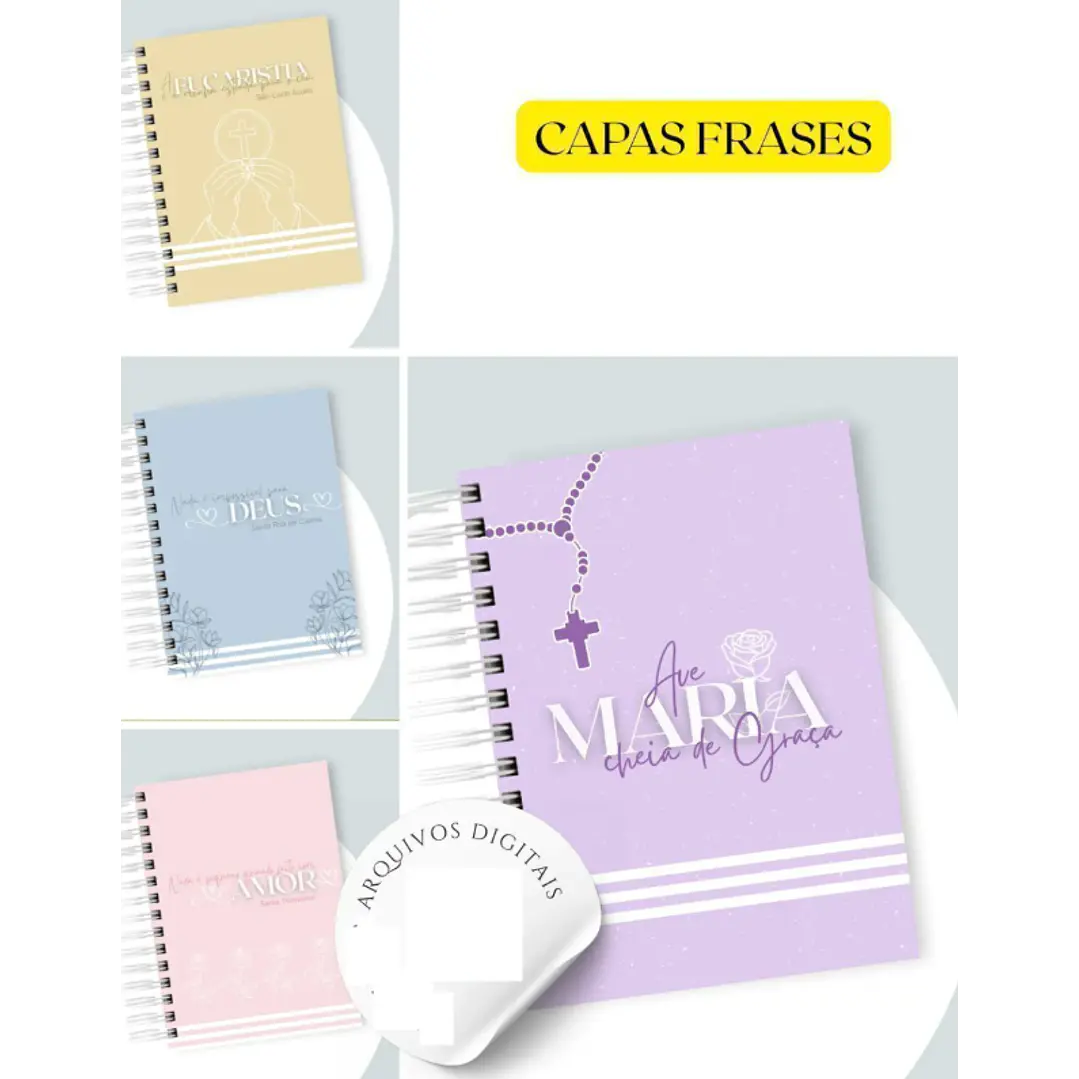 100 Artes para Capas Catolicas para Agendas em Jpg 2