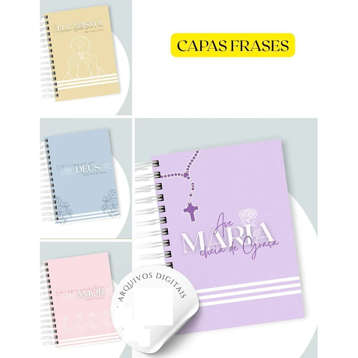 100 Artes para Capas Catolicas para Agendas em Jpg 2