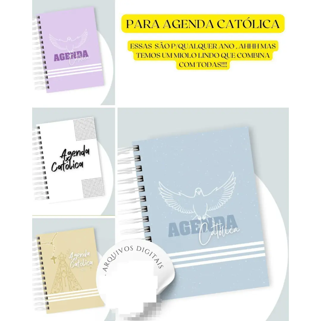 100 Artes para Capas Catolicas para Agendas em Jpg 4