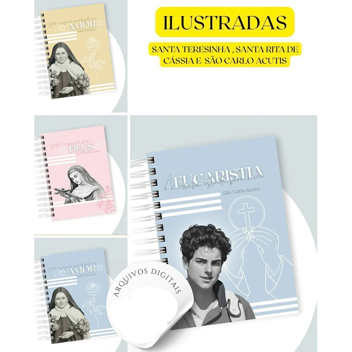 100 Artes para Capas Catolicas para Agendas em Jpg 1