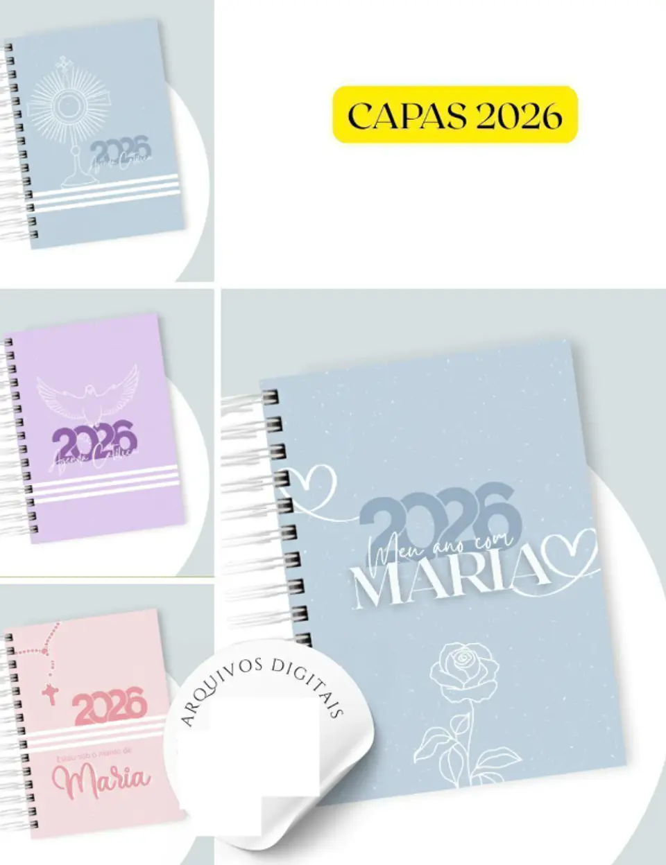 100 Artes para Capas Catolicas para Agendas em Jpg 6