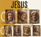 36 Artes para Caneca e Azulejo Jesus Cristo 3D Arquivo em Jpg  - Thumbnail 1