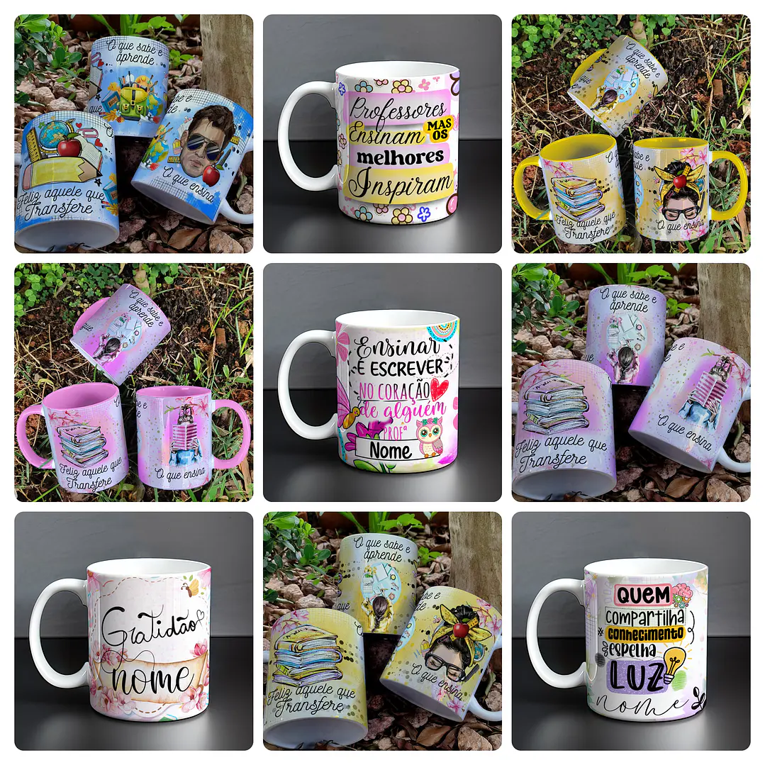 36 Artes para Caneca e outros Dia dos Professores Arquivo em Jpg 1