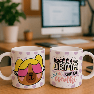5 Artes para Caneca Capivara Amizade Arquivo Editável