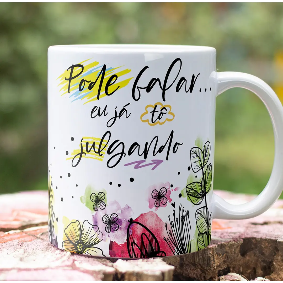 6 Artes para Caneca Frases Sarcásticas Arquivo em Editável 4