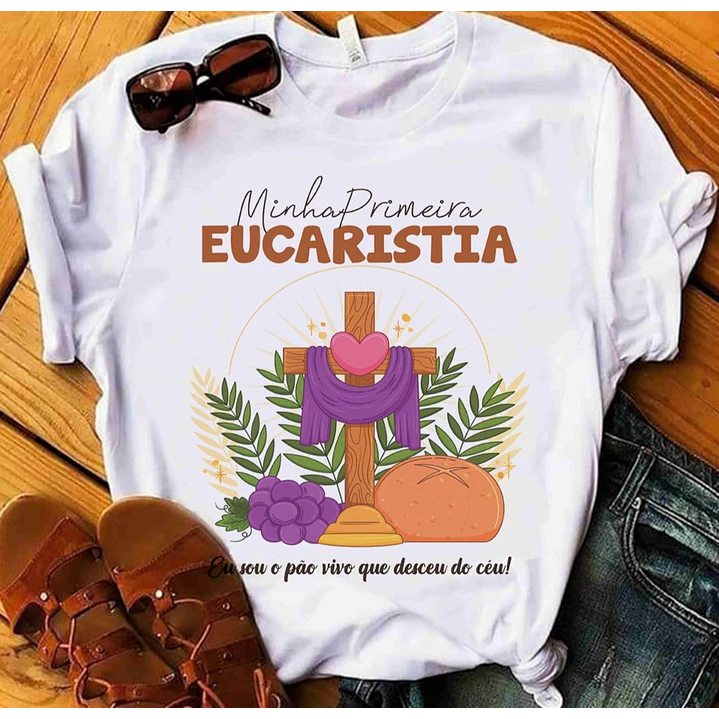 10 Artes para Camisa Primeira Comunhão Arquivo Editável 3