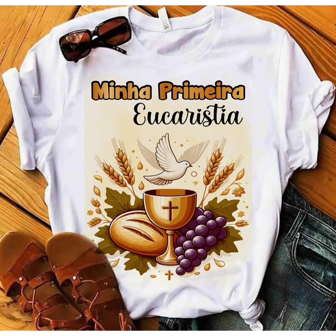 10 Artes para Camisa Primeira Comunhão Arquivo Editável 5