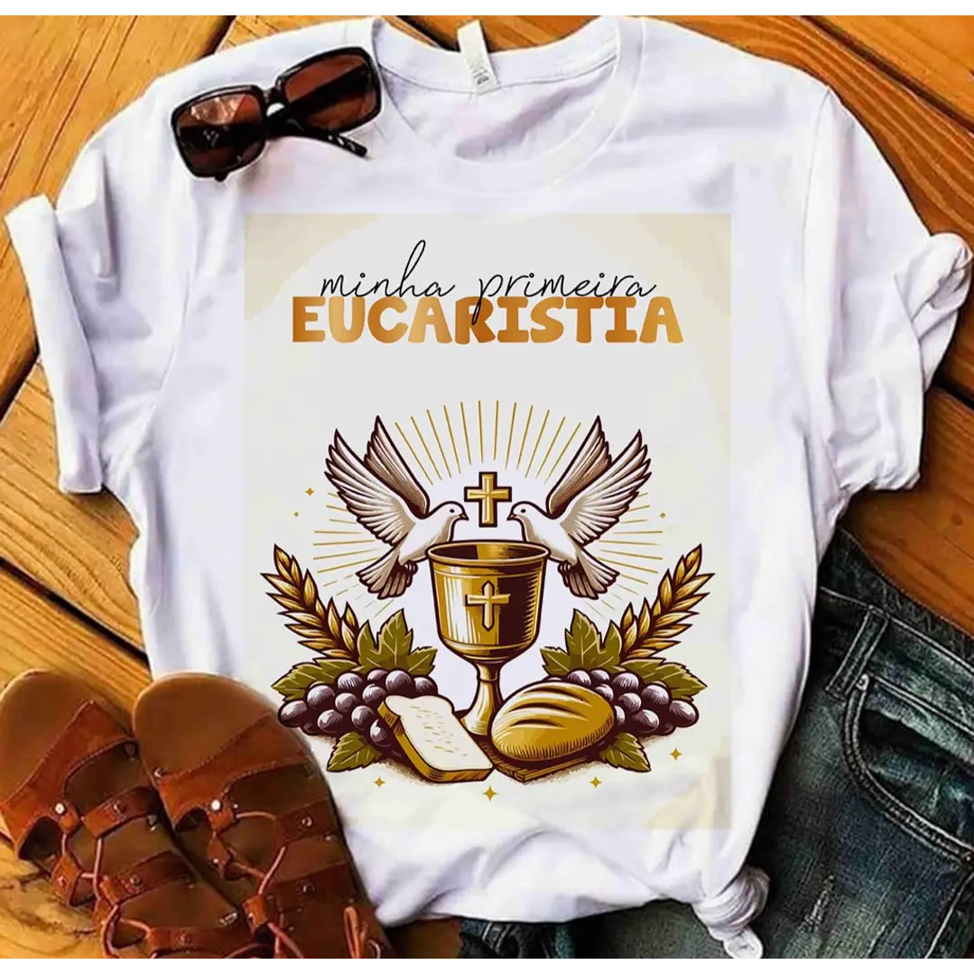 10 Artes para Camisa Primeira Comunhão Arquivo Editável 6