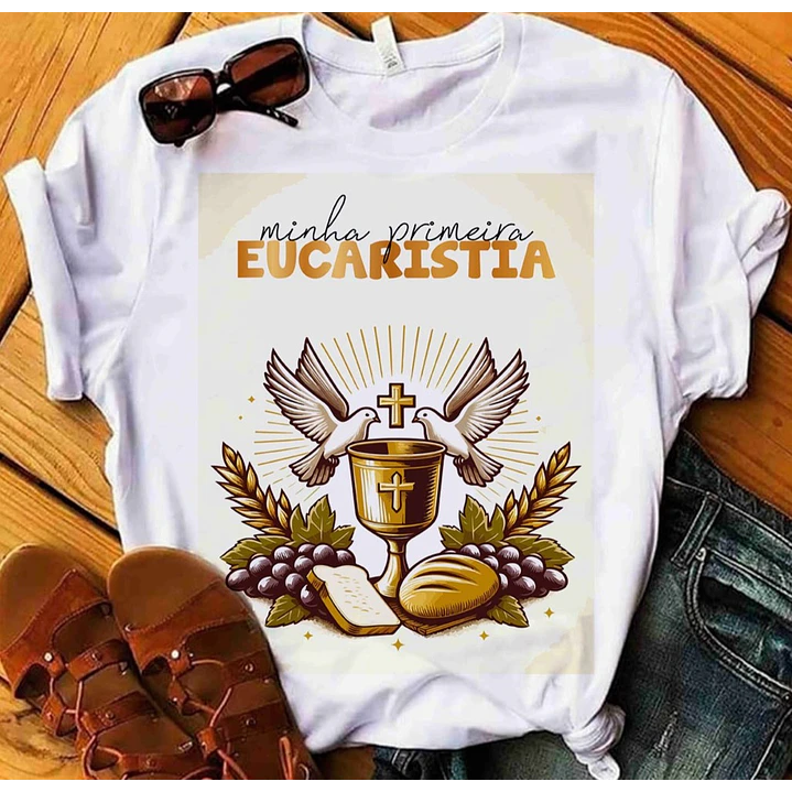 10 Artes para Camisa Primeira Comunhão Arquivo Editável 6