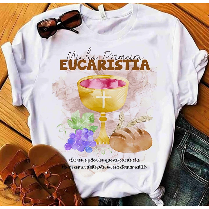 10 Artes para Camisa Primeira Comunhão Arquivo Editável 8