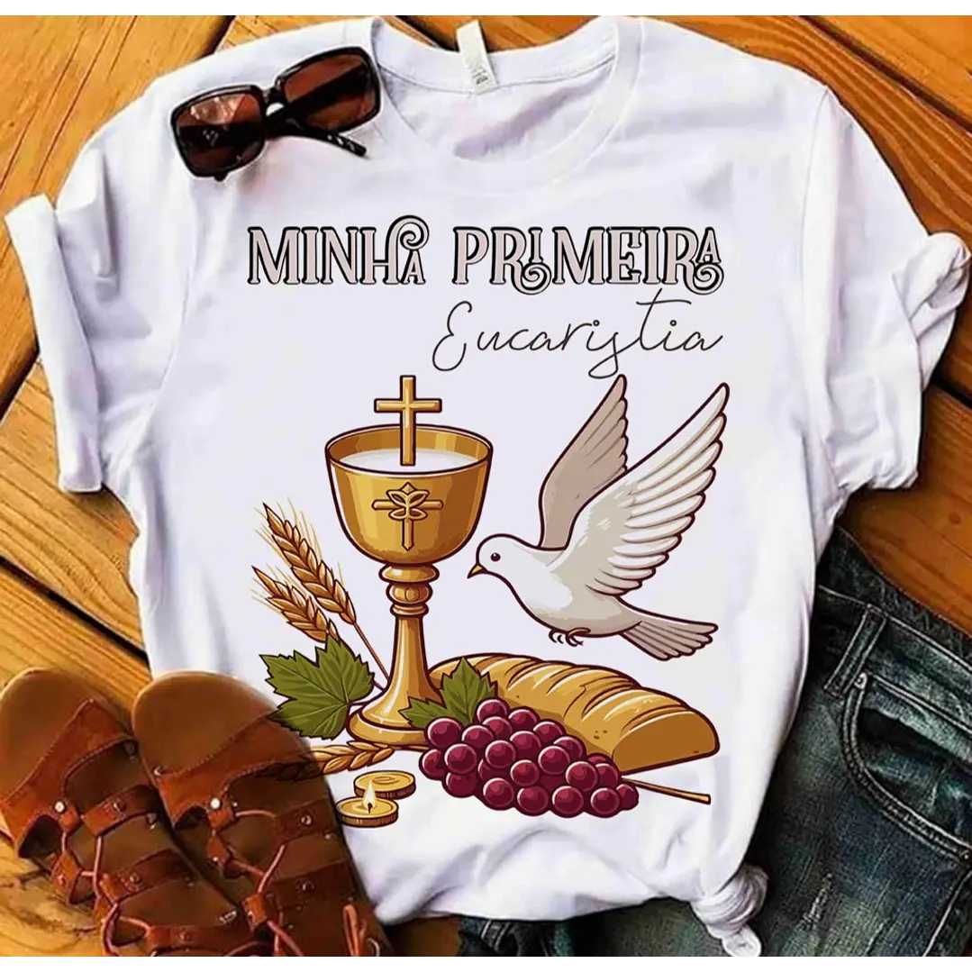10 Artes para Camisa Primeira Comunhão Arquivo Editável 9